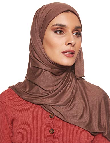 Jersey Stretch Shailah Hijab - Dark Chocolate