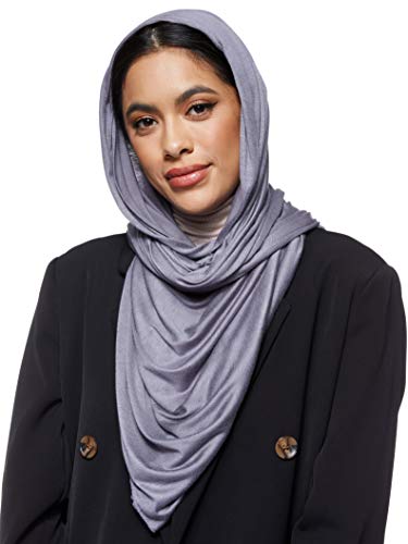 Jersey Stretch Shailah Hijab - Grey-dark