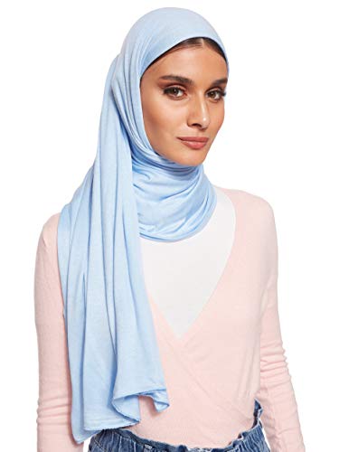 Jersey Stretch Shailah Hijab - Light Blue