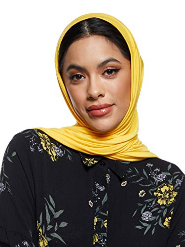 Jersey Stretch Shailah Hijab - Moon Yellow