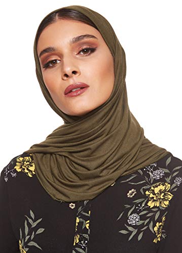Jersey Stretch Shailah Hijab - Olive Drab