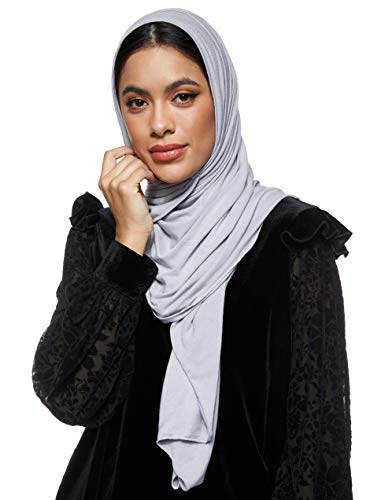 Jersey Stretch Shailah Hijab - Silver