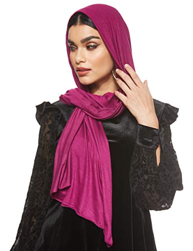 Jersey Stretch Shailah Hijab - Violet Red