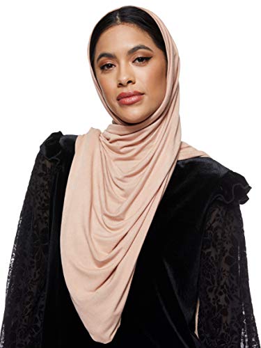 Jersey Stretch Shailah Hijab - Beige Dark