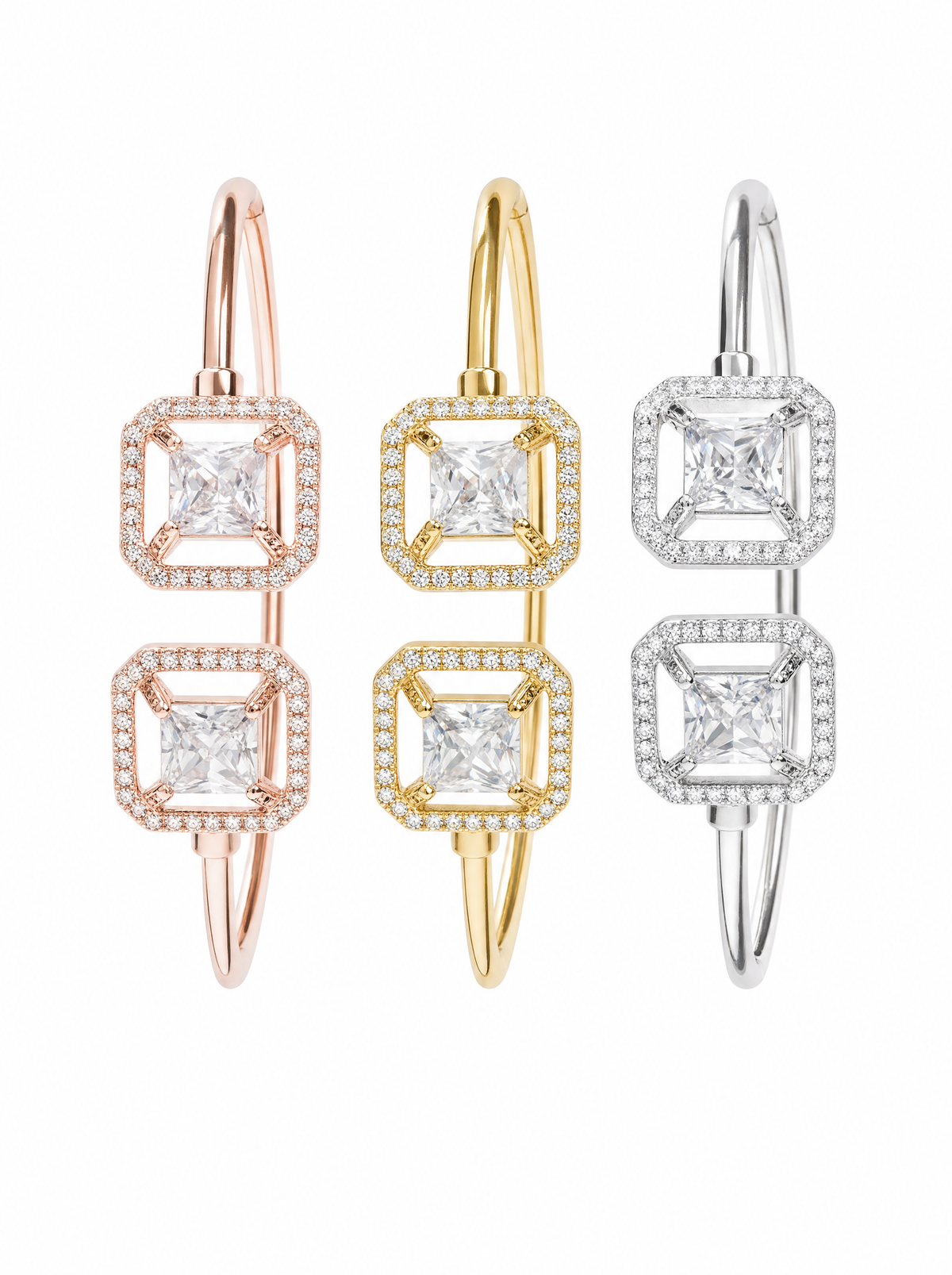 Dubbele Halo Cuff Armband