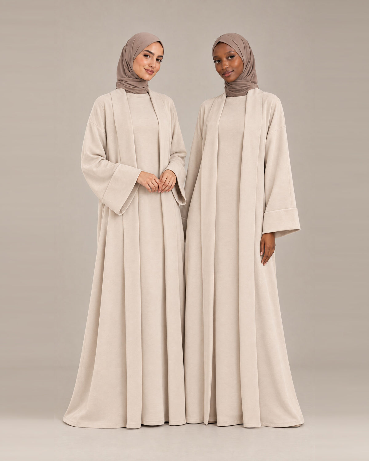 Ensemble Kimono Matière Sweat - Beige