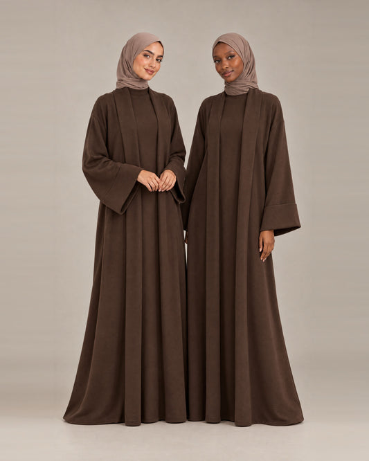 Ensemble Kimono Matière Sweat - Chocolate