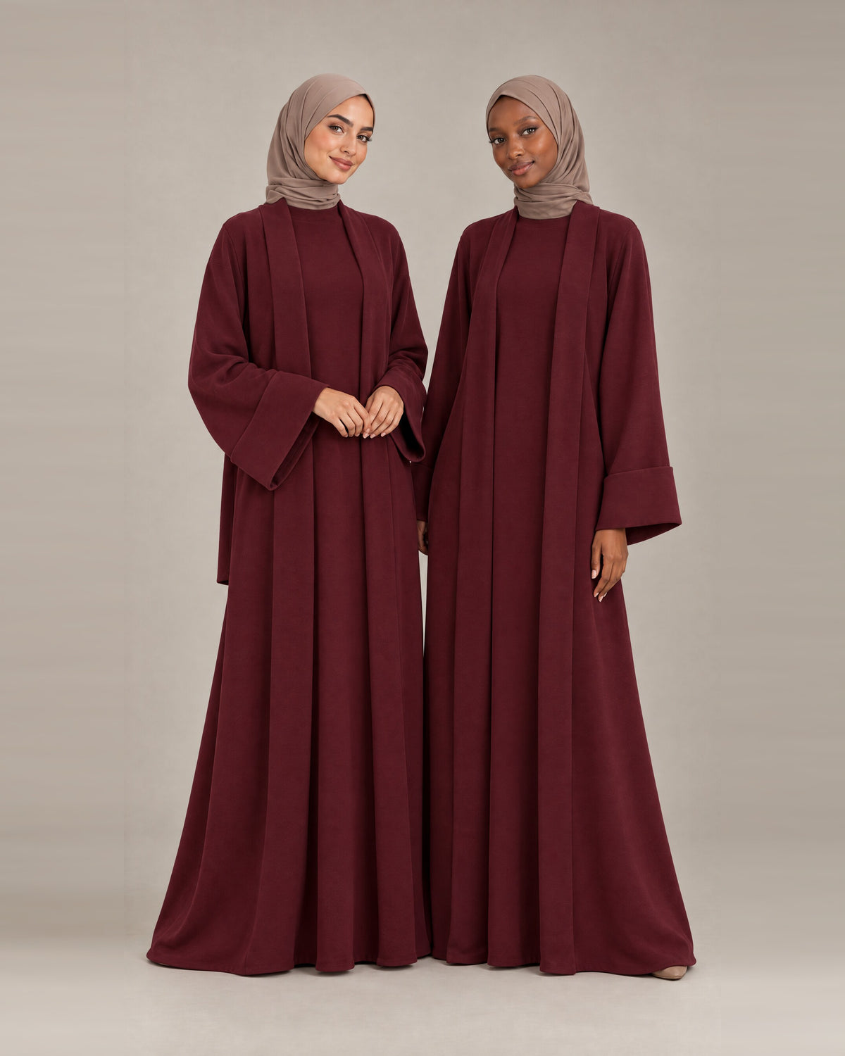 Ensemble Kimono Matière Sweat - Bordeaux