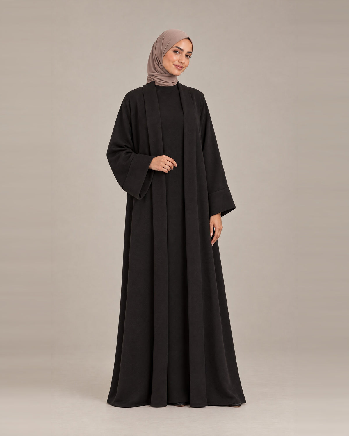 Ensemble Kimono Matière Sweat - Noir