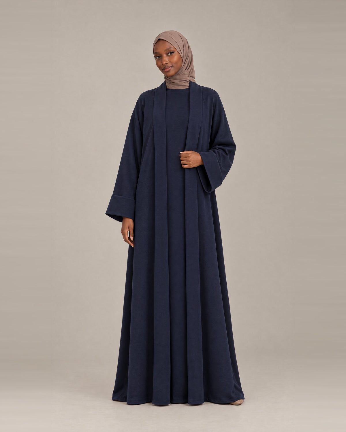 Ensemble Kimono Matière Sweat - Bleu marine