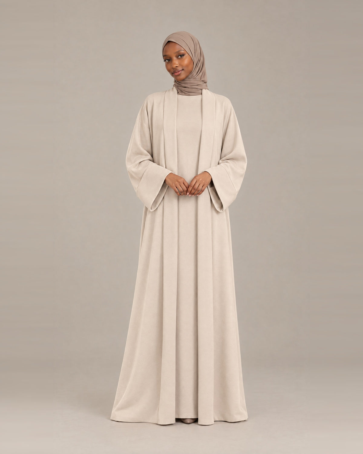 Ensemble Kimono Matière Sweat - Beige