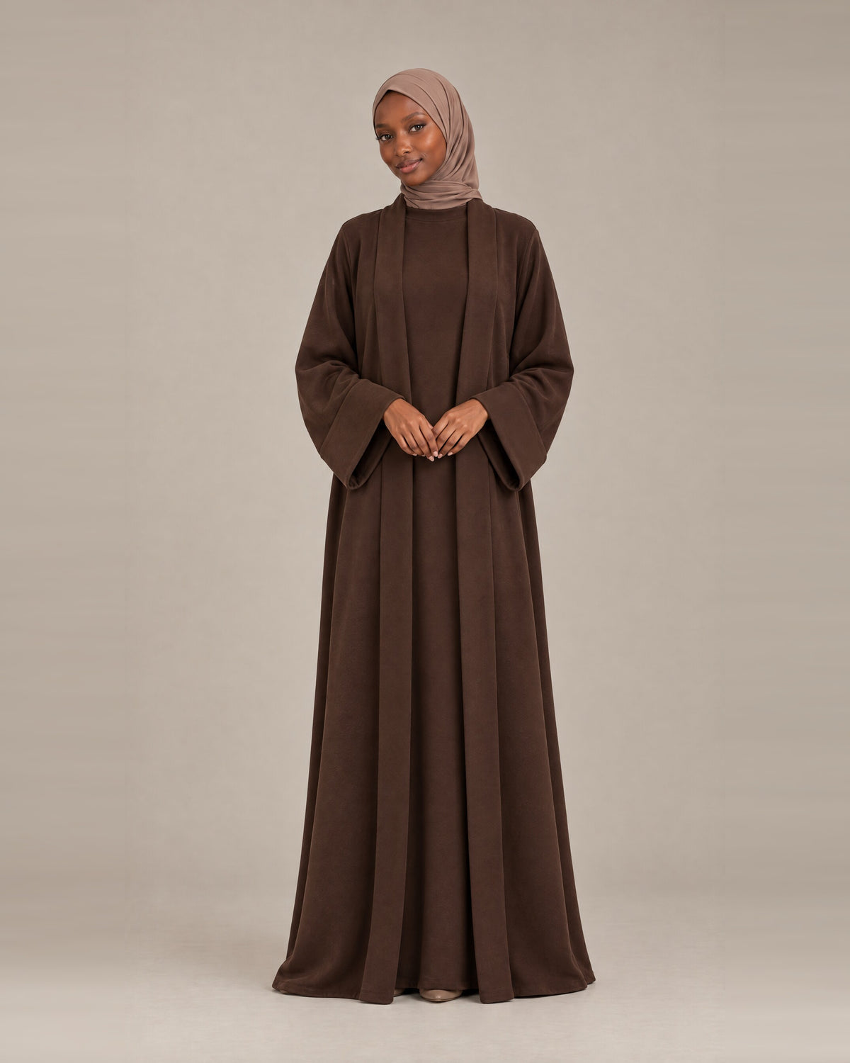 Ensemble Kimono Matière Sweat - Chocolate
